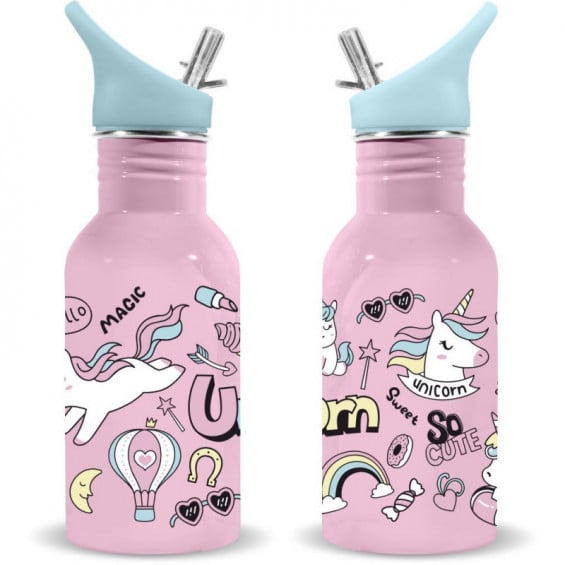 Cantimplora Acero Inoxidable Unicornio 500 ml.