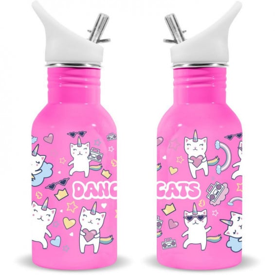 Cantimplora Acero Inoxidable Dancing Cats 500 ml.