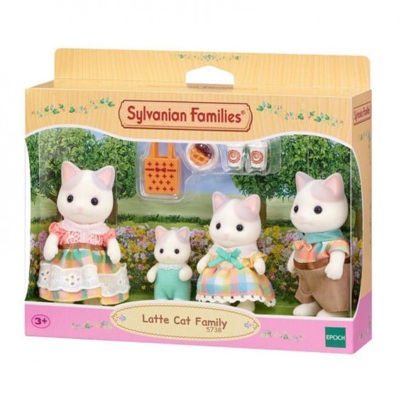 Sylvanian Families Familia Gato Latte