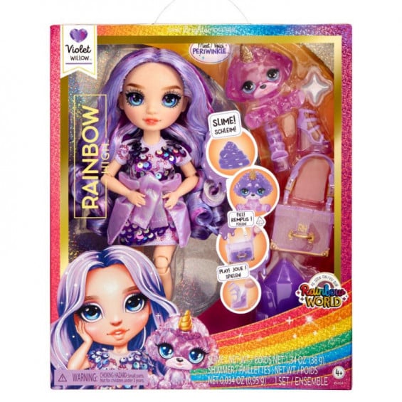 Rainbow High Muñeca Rainbow World Violet Purple MGA