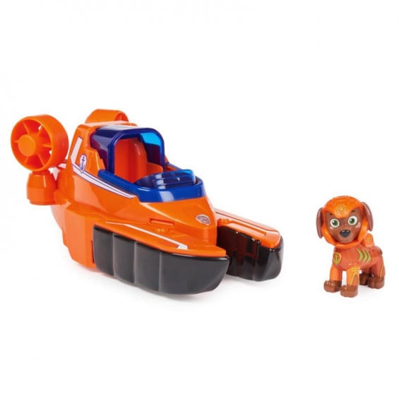 Paw Patrol Aqua Pups Figura Zuma con Coche Transformable Langosta