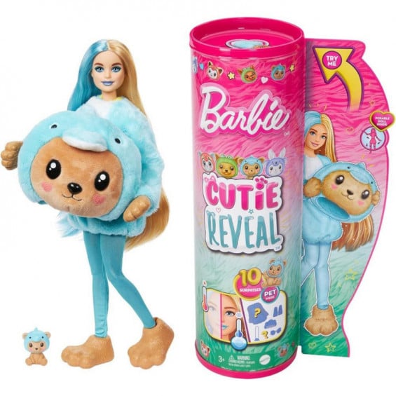 Barbie Cutie Reveal Serie Disfraces Osito Delfín