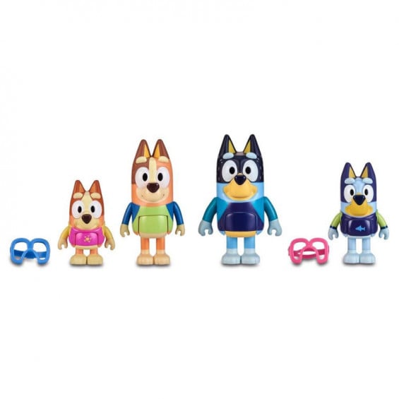 Bluey Pack 4 Figuras Serie 3 Varios Modelos