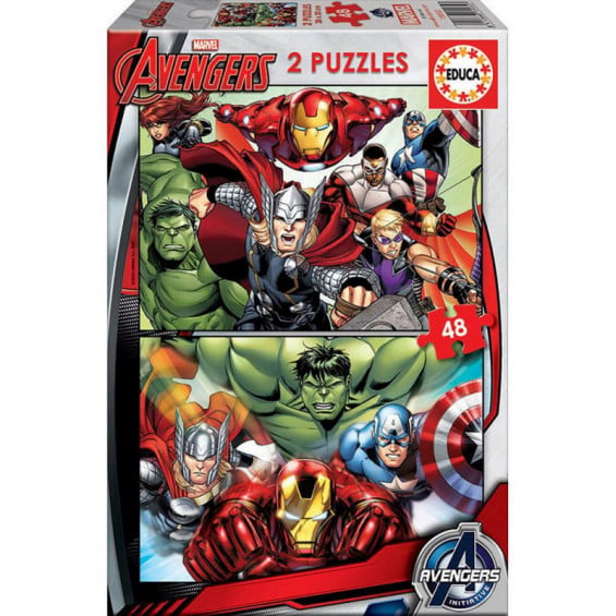 Puzzle 2 x 48 Piezas Avengers