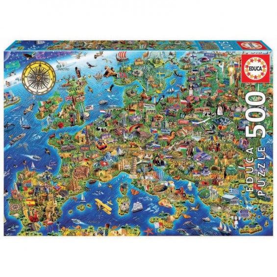 Puzzle 500 Piezas Mapa de Europa