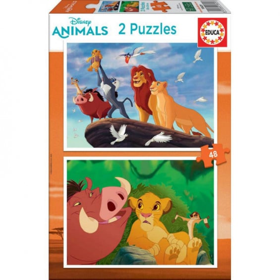 Puzzle 2 x 48 Piezas El Rey León