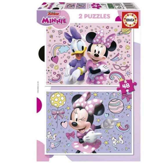 Puzzle 2 x 48 Piezas Minnie