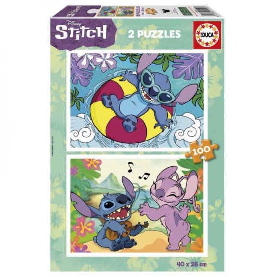 Educa Puzzle 2 x 100 Piezas Stitch Disney