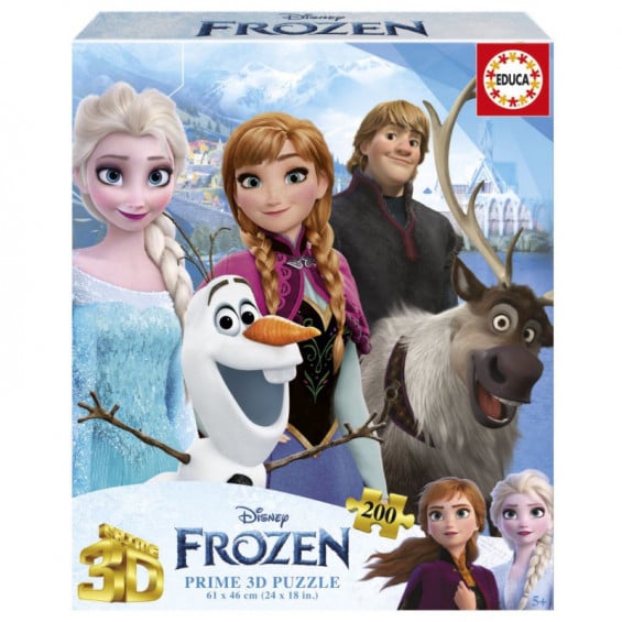 Puzzle Lenticular con Efecto 3D 200 Piezas Frozen