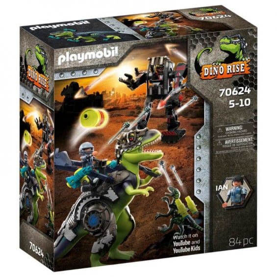 PLAYMOBIL Dino Rise T-Rex: Batalla de los Gigantes - 70624