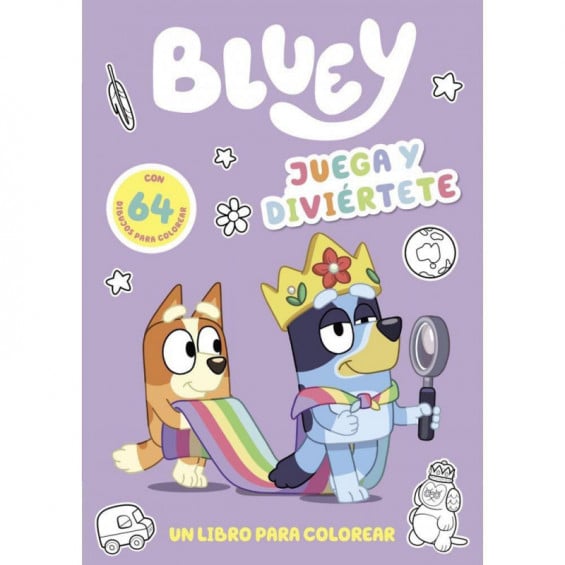 Bluey Juega y Diviértete Un Libro para Colorear