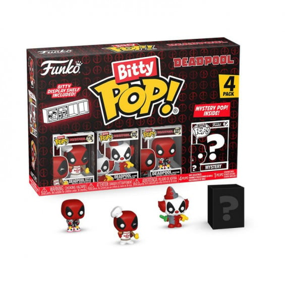 Funko Bitty Pop! Deadpool Pack 4 Figuras de Vinilo Serie 1 Varios Modelos