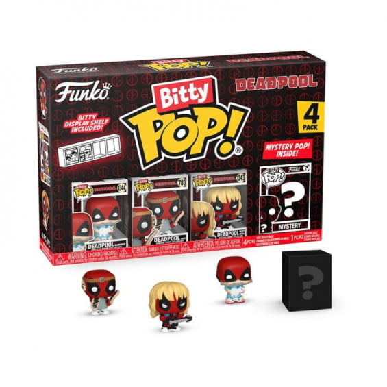 Funko Bitty Pop! Deadpool Pack 4 Figuras de Vinilo Serie 4 Varios Modelos