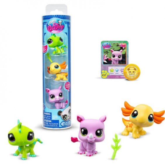 Littlest Pet Shop Pack De 3 Mascotas Varios Modelos