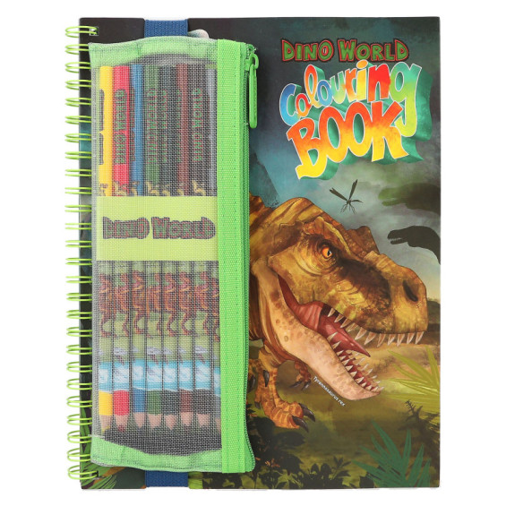 Dino World Libro de Colorear con Lápices