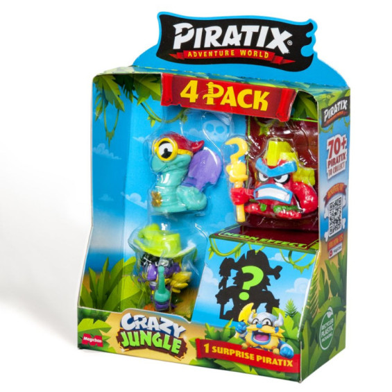 Piratix Crazy Jungle 4 Pack Varios Modelos
