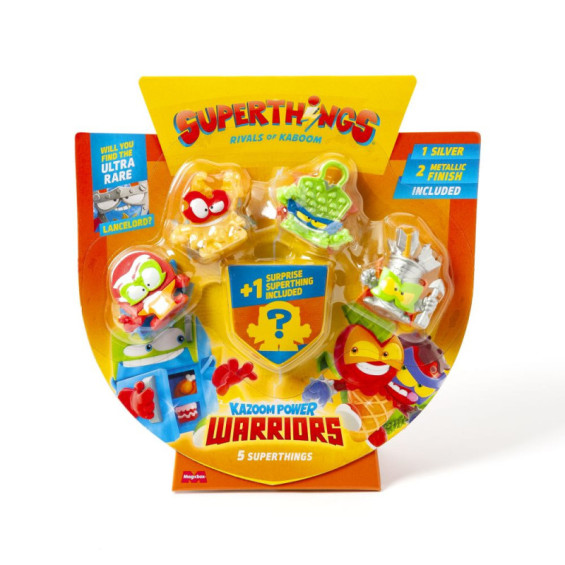 Superthings Kazoom Power Warriors Pack 5 Figuras Varios Modelos