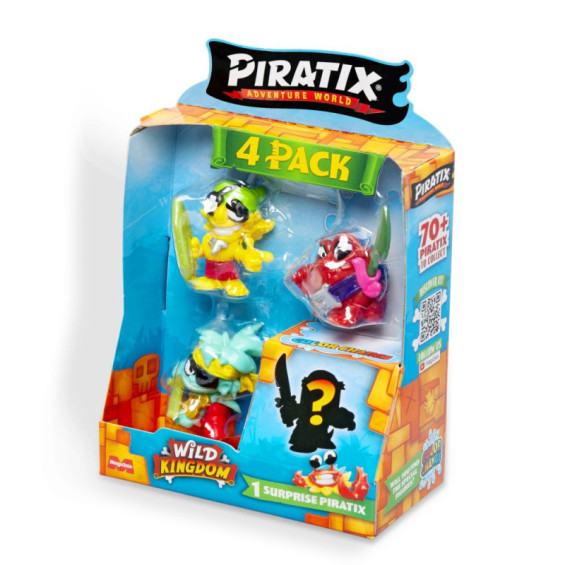 Piratix Wild Kingdom Pack 4 Figuras Varios Modelos