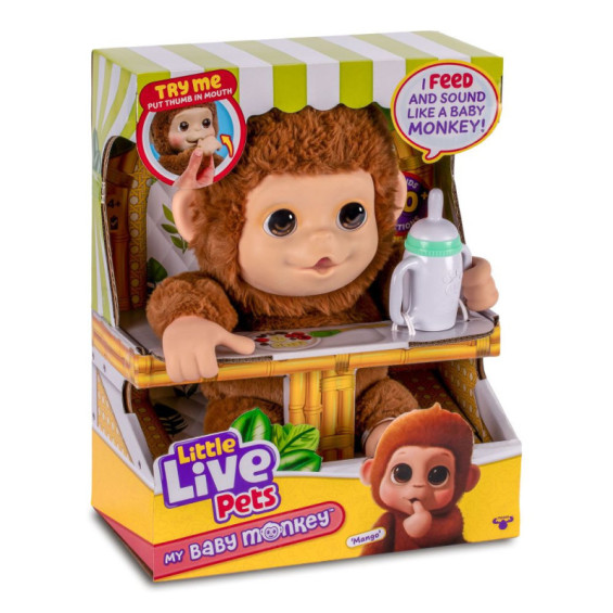 Little Live Pets My Baby Monkey Mascota Interactiva