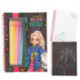 TOPModel Neon Doodle Book Cuaderno para Colorear con Rotuladores de Gel