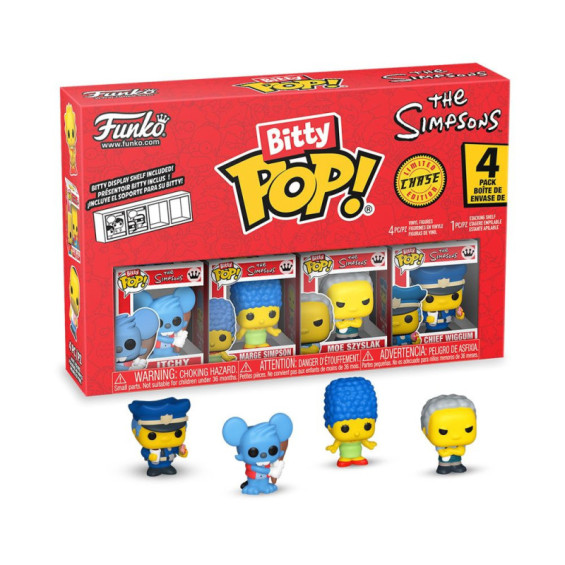 Funko Bitty Pop! Los Simpsons Itchy Pack 4 Figuras de Vinilo Varios Modelos