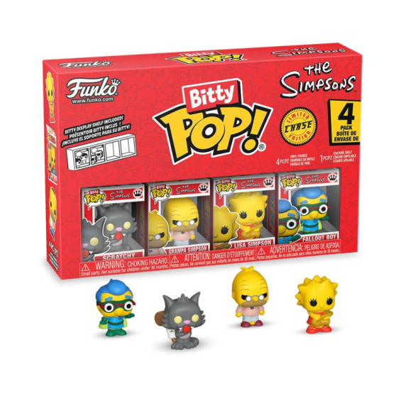 Funko Bitty Pop! Los Simpsons Scratchy Pack 4 Figuras de Vinilo Varios Modelos