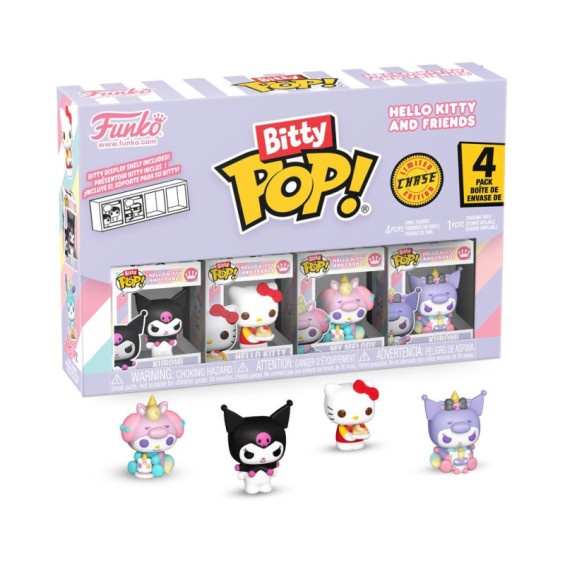 Funko Bitty Pop! Hello Kitty and Friends Pack 4 Figuras de Vinilo Varios Modelos
