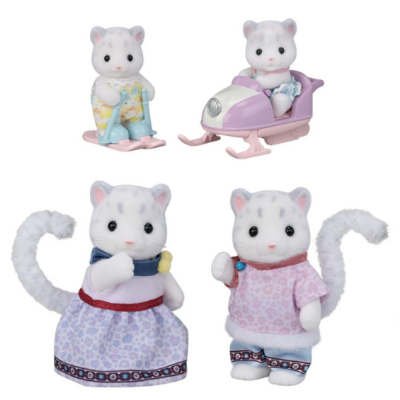 Sylvanian Families Familia Leopardo de las Nieves