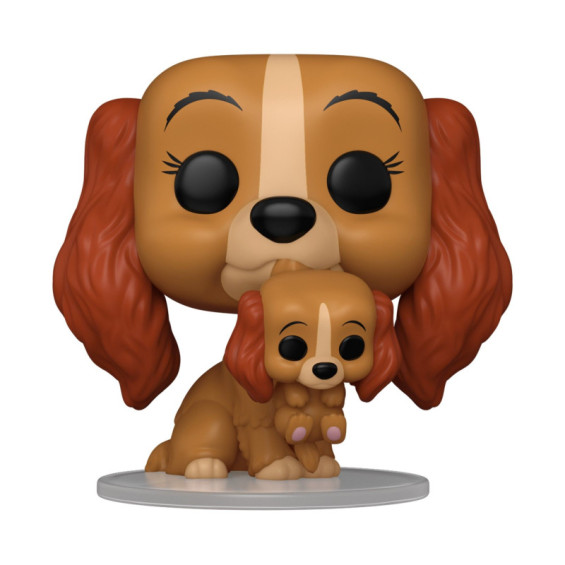 Funko Pop! Disney La Dama y el Vagabundo Figura de Vinilo Lady con Cachorro