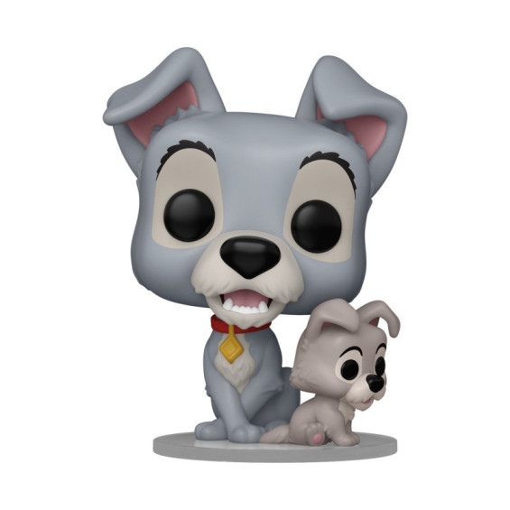 Funko Pop! Disney La Dama y el Vagabundo Figura de Vinilo Tramp con Cachorro