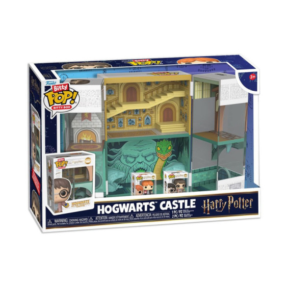 Funko Bitty Pop! Bitty Box Harry Potter Castillo de Hogwarts con 2 Figuras de Vinilo