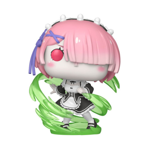 Funko Pop! Plus Re:Zero Figura de Vinilo Ram Brilla en la Oscuridad