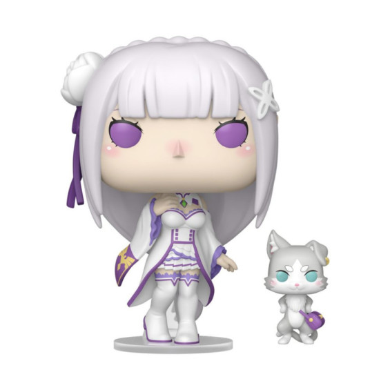 Funko Pop! Animation Re: Zero Figura de Vinilo Emilia con Puck