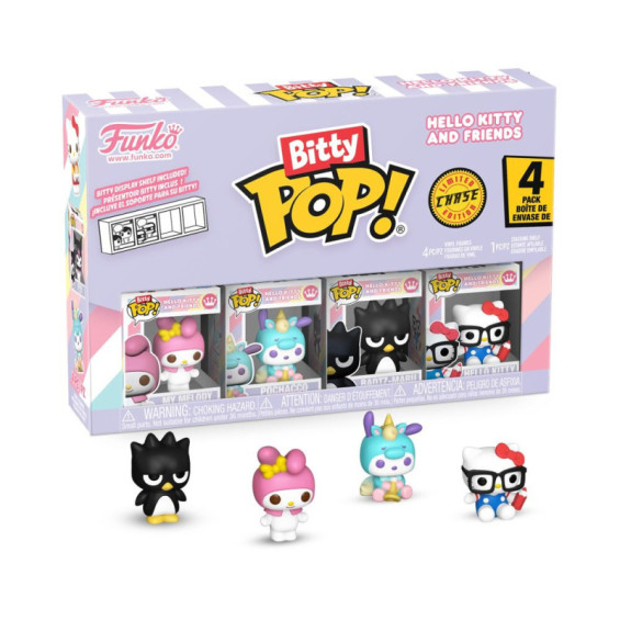 Funko Bitty Pop! Hello Kitty and Friends Pack 4 Figuras de Vinilo Varios Modelos