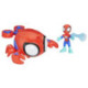 Spidey and His Amazing Friends Water Webs Set Vehículo y Figura Aracno-Cangrejo