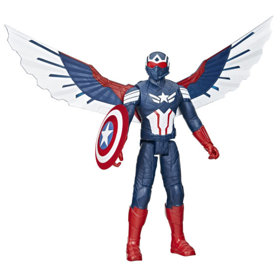 Marvel Capitán América Titan Hero Series Figura Deluxe