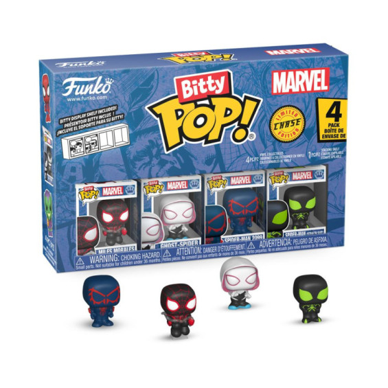 Funko Bitty Pop! Marvel Pack 4 Figuras de Vinilo Miles Morales