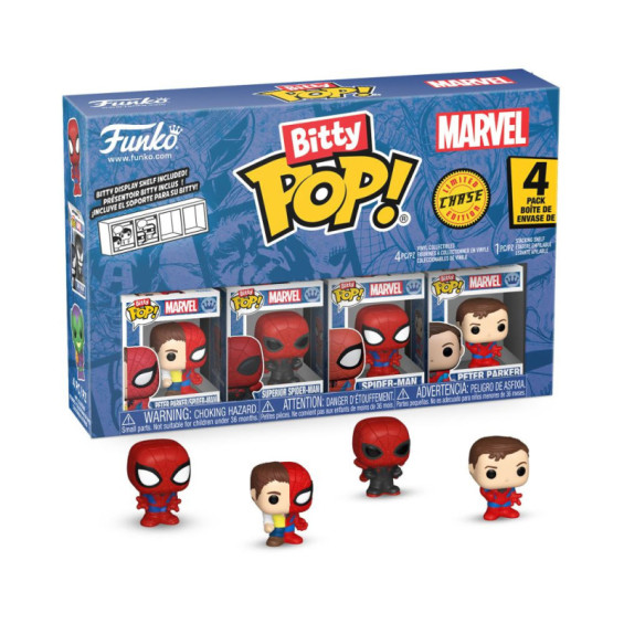 Funko Bitty Pop! Marvel Pack 4 Figuras de Vinilo Parker Split
