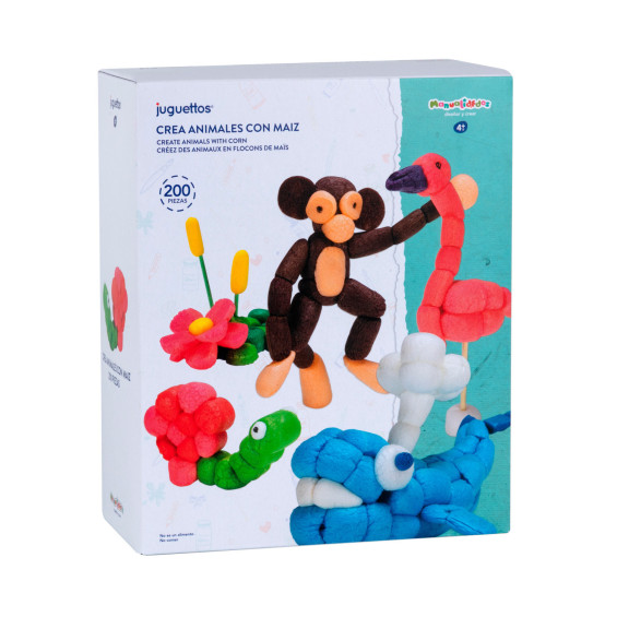 Manualidedos Crea Animales con Maíz 200 Piezas