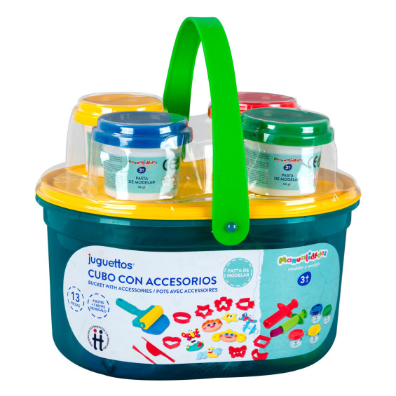 Manualidedos Mi Cubo de Pasta de Modelar con Accesorios