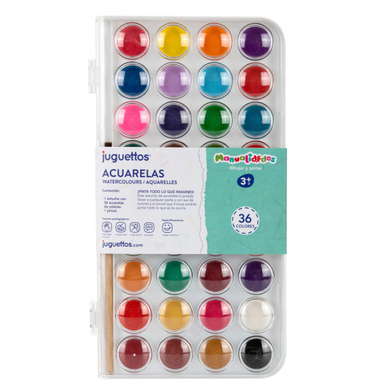 Manualidedos Acuarelas 36 Colores