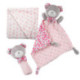 Bebé Vip Set de Paseo con DouDou y Manta Rosa