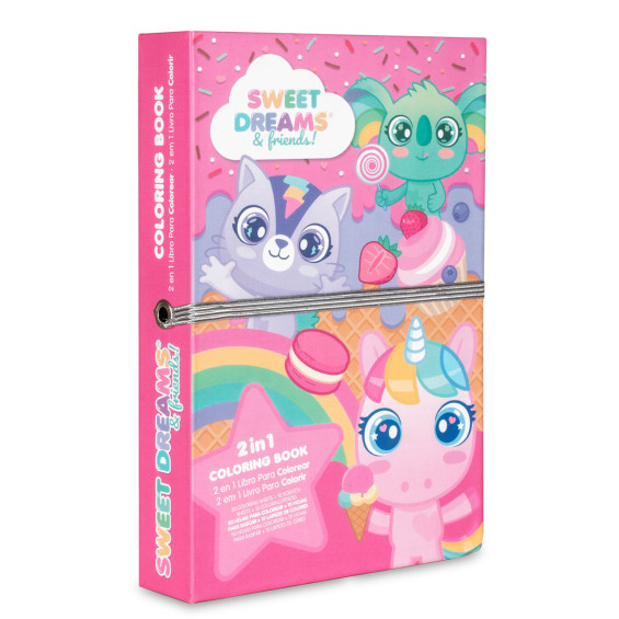 Sweet Dreams and Friends Libro para Colorear 2 en 1