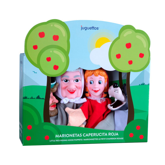 Juguettos 4 Marionetas Caperucita Roja