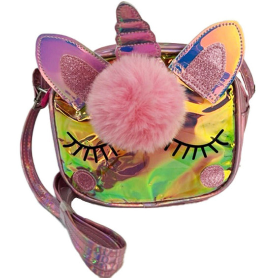 Bolso Unicornio Transparente Metalizado