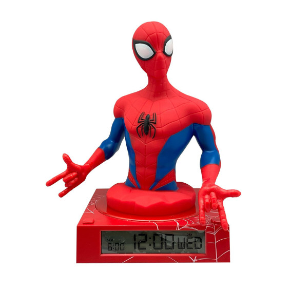 SPIDER-MAN Lámpara 3D con Despertador y Fecha