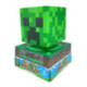 Minecraft Lámpara 3D con Despertador y Fecha