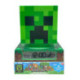 Minecraft Lámpara 3D con Despertador y Fecha