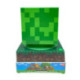 Minecraft Lámpara 3D con Despertador y Fecha