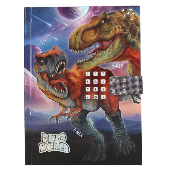 Dino World Diario con Código Secreto y Sonido